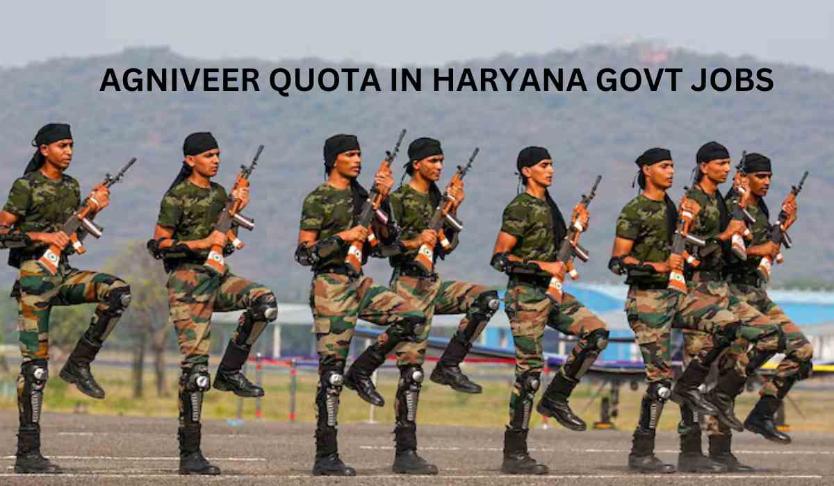 AGNIVEER QUOTA IN HARYANA GOVT JOBS: हरियाणा के मुख्यमंत्री नायब सिंह सैनी ने अग्निवीर के लिए बड़ी घोषणा की है,10 फीसदी आरक्षण मिलेगा।