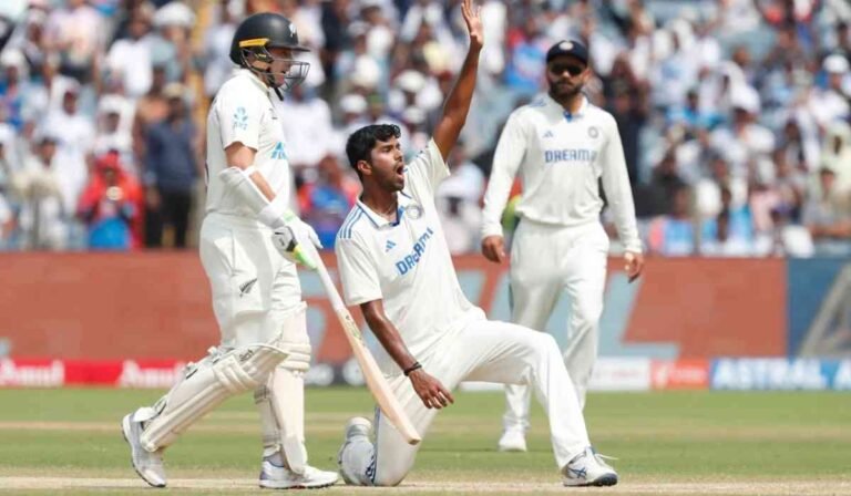 IND vs NZ: मुंबईटेस्ट: स्पिनर्सकाकहर, पहलेदिनन्यूजीलैंड 235 परऑलआउट; भारतकेभीगिरे 4 विकेट…