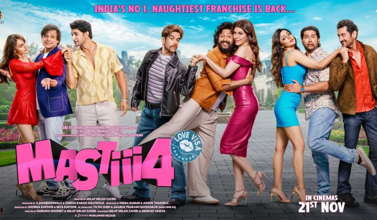 Masti 4 trailer release: ‘लव वीजा’ के चक्कर में तिकड़ी की हालत खराब, डबल मीनिंग जोक्स और तड़केदार कॉमेडी से भरपूर फिल्म 18 Masti 4 trailer release: ‘लव वीजा’ के चक्कर में तिकड़ी की हालत खराब, डबल मीनिंग जोक्स और तड़केदार कॉमेडी से भरपूर फिल्म