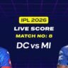 DC vs MI Live Score IPL 2026: आज के मैच का लाइव स्कोर, बॉल-बाय-बॉल अपडेट