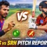 PBKS vs SRH Pitch Report 2026 में New Chandigarh की पिच पर बल्लेबाज और स्पिन गेंदबाज के बीच मुकाबले का दृश्य