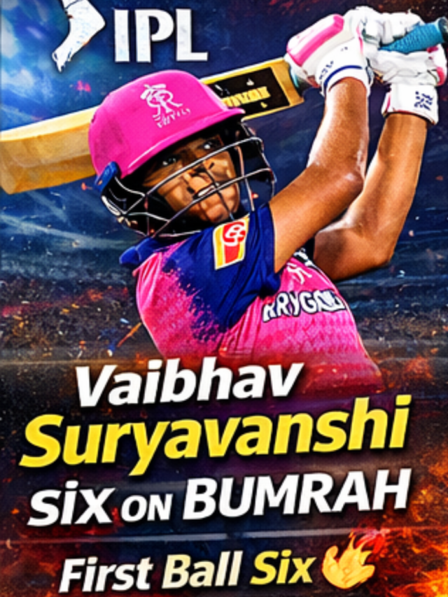 Vaibhav Suryavanshi six on Bumrah: पहली गेंद पर छक्का, IPL 2026 में धमाका
