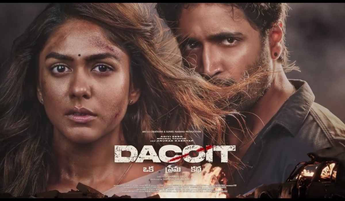 Dhurandhar 2 के लिए खतरे की घंटी, ने दो दिन में किया ताबड़तोड़ कलेक्शन 11 Dacoit movie box office collection day 2 poster showing Adivi Sesh and Mrunal Thakur with action background and 13 crore earnings headline