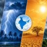 Weather News India 6 May 2026 showing rain thunderstorm heatwave and cloudy conditions across different parts of India