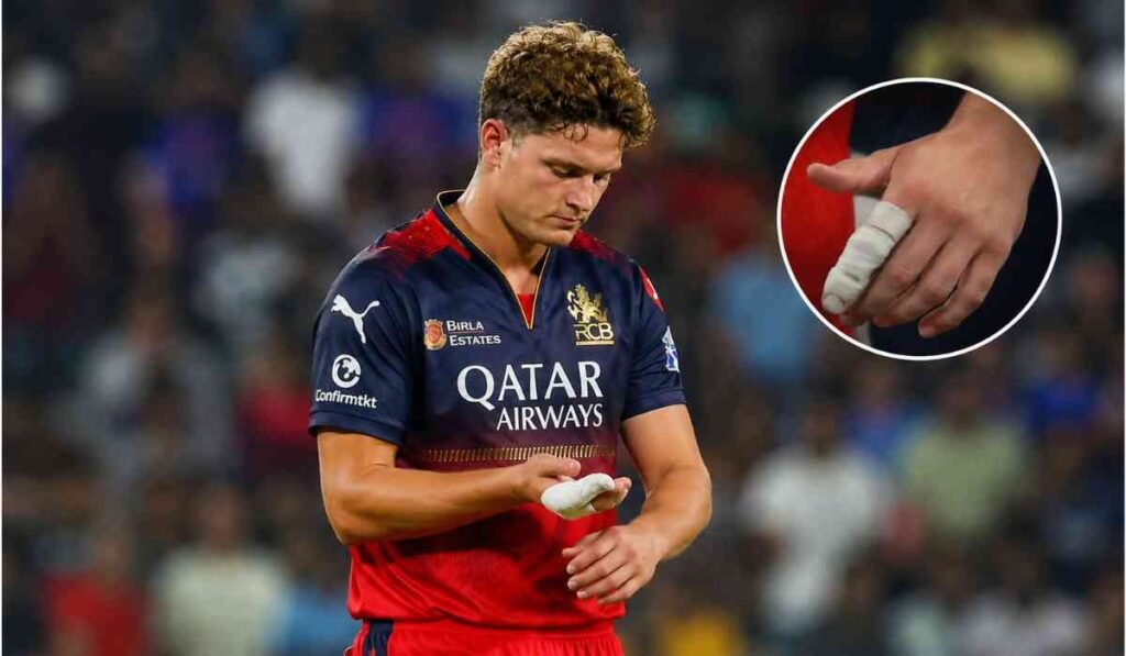 Jacob Bethell Injury IPL 2026: उंगली की चोट से बढ़ी इंग्लैंड की चिंता, पहले टेस्ट से बाहर हो सकते हैं बेथेल 3 Jacob Bethell Injury IPL 2026 के बाद मैदान पर चोटिल उंगली को देखते हुए आरसीबी बल्लेबाज जैकब बेथेल