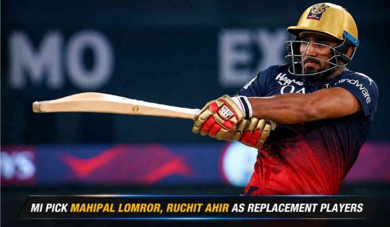 MI Replacement Players IPL 2026: मुंबई इंडियंस ने महिपाल लोमरोर और रुचित आहिर को किया शामिल 3 MI Replacement Players IPL 2026 अपडेट के बीच बल्लेबाजी करते महिपाल लोमरोर की हाई-क्वालिटी IPL इमेज