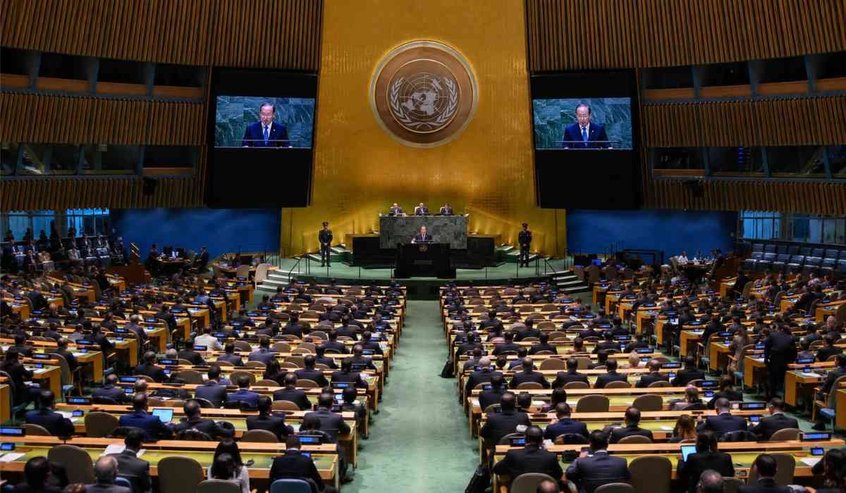Nuclear Non-Proliferation Treaty: Conference के दौरान संयुक्त राष्ट्र महासभा में परमाणु संधि पर चर्चा करते प्रतिनिधि