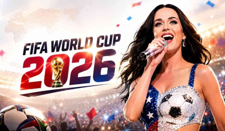 FIFA World Cup 2026 thumbnail image showing Katy Perry performing during the FIFA World Cup 2026 opening ceremony