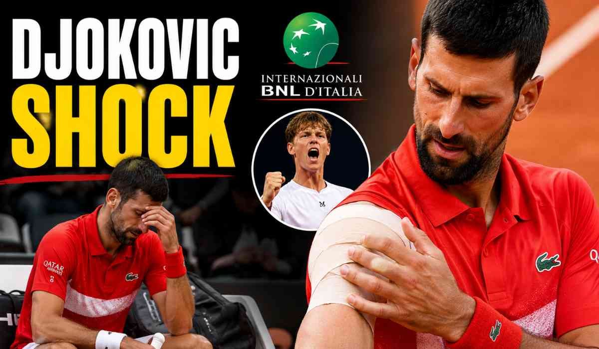 Novak Djokovic Injury Update के बाद Italian Open 2026 में हार से निराश दिखते नोवाक जोकोविच का स्पोर्ट्स थंबनेल
