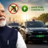 PM Modi EV Convoy Reduction News Poster 2026