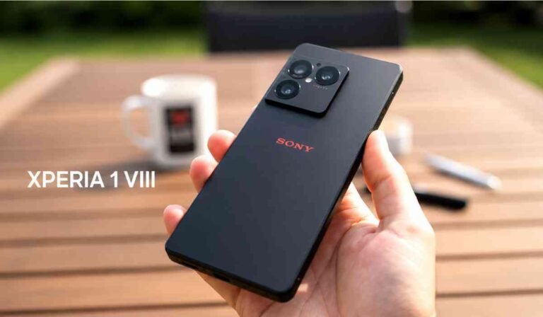 Sony Xperia 1 VIII Review thumbnail image showing the redesigned Xperia smartphone with new premium camera module