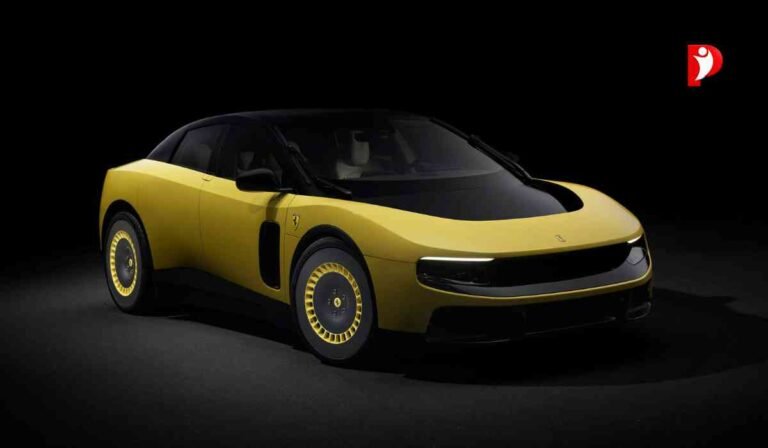 Ferrari Electric Car: Ferrari की पहली इलेक्ट्रिक SUV ‘Luce’ बनी चर्चा का विषय, फीचर्स दमदार लेकिन डिजाइन पर छिड़ी बहस 1 Ferrari Electric Car को दर्शाती हाई-क्वालिटी इमेज जिसमें Ferrari Luce इलेक्ट्रिक SUV का फ्यूचरिस्टिक डिजाइन और लग्जरी EV लुक दिखाई दे रहा है।