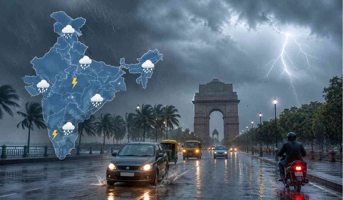 भारत के कई राज्यों में भारी बारिश और आंधी के बीच IMD का मौसम अलर्ट
