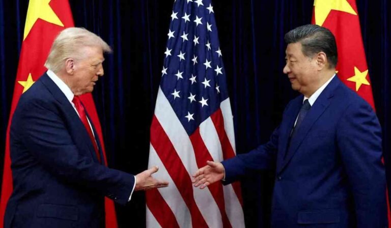 Trump-Xi Summit in China thumbnail image showing Donald Trump and Xi Jinping meeting in Beijing for trade and AI talks