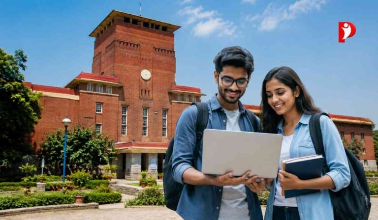DU Admission News: DU ने अचानक बदला MTech एडमिशन नियम! अब GATE स्कोर के बिना मुश्किल होगा दाखिला? 3 दिल्ली यूनिवर्सिटी के MTech एडमिशन से जुड़ी प्रतीकात्मक इमेज, जिसमें GATE परीक्षा, यूनिवर्सिटी कैंपस और छात्रों को दाखिले की तैयारी करते दिखाया गया है।