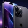 डार्क बैकग्राउंड में दिखाई दे रहे प्रीमियम Apple iPhone 18 Pro स्मार्टफोन का फ्रंट और बैक डिजाइन।
