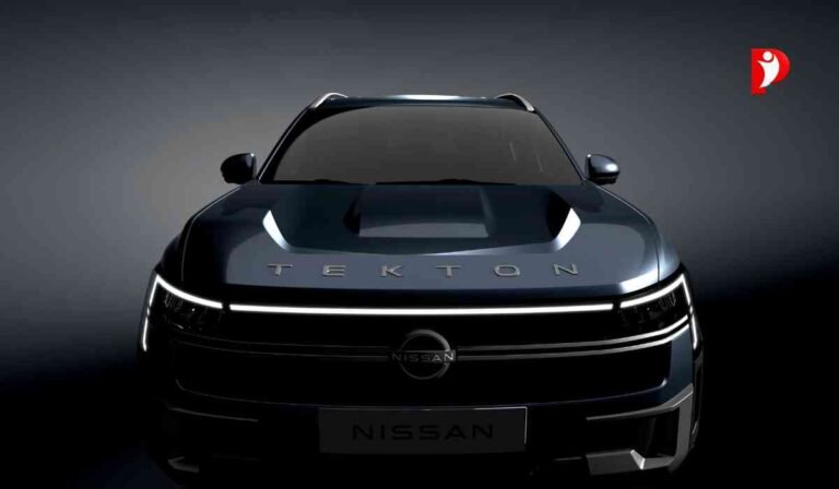 Nissan Tekton SUV: भारत में SUV बाजार में बड़ा धमाका करने आ रही निसान, लॉन्च से पहले बढ़ा क्रेज 3 सनसेट बैकग्राउंड में खड़ी नई Nissan Tekton SUV का प्रीमियम फ्रंट लुक और बोल्ड डिजाइन।