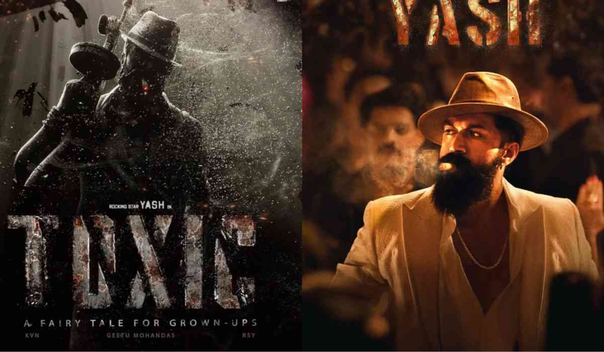 यश की फिल्म Toxic का दमदार एक्शन लुक, बैकग्राउंड में विस्फोट और सिनेमैटिक युद्ध जैसा दृश्य